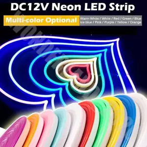 LED Strip Lights Flexible Neon Flex Rope Lights Waterproof Outdoor Lighting 12V - Picture 1 of 44