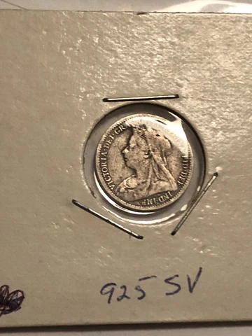 GREAT BRITAIN UK QUEEN VICTORIA 1899 3 PENCE 92.5 SILVER COIN KM#777 Cover