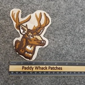 Vintage Buck Deere Patch Whitetail Hunting Wildlife 70s 80s - Picture 1 of 2