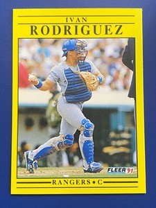 ⚾ 1991 Fleer Update Baseball Base Card Rookie #U-62 Ivan RODRIGUEZ ⚾