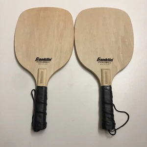 2 Franklin Sports Pickleball Wooden Paddles - Picture 1 of 6