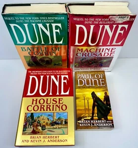 The Dune Series Lot of 4 Books by Brian Herbert and Kevin J Anderson HC & SC - Picture 1 of 9