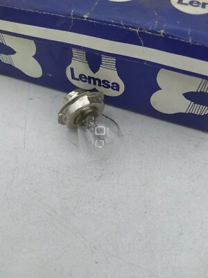 Lampadina 6V 15W Auto Epoca Moto Vespa Ciclomotori Trattori Camion Ricambi Lemsa - Immagine 1 di 2