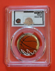 2020-S Basketball Hof Half Dollar 50C Pcgs Pr69Dcam - 1st Colorized Us Coin