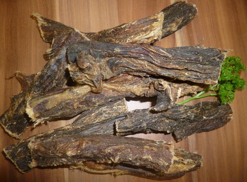 1 Kg BÜFFELFLEISCH aus der Lende Trockenfleisch Rinderdörrfleisch kausnack24