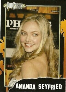 Amanda Seyfried  POPCARDZ #38 Red Riding Hood, Mean Girls, Pan, Ted, Mamma Mia