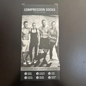 CHARMKING Compression Socks for Women & Men Circulation (3 Pairs)15-20 mmHg - Picture 1 of 4