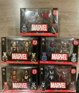 [Marvel Happy Lottery Pair Box Award] Bearbrick Award 5 types set from JAPAN - Picture 1 of 2