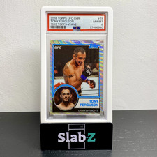 2018 UFC Topps Chrome TONY FERGUSON 1983 Wave Refractor 81/99, POP 1 None Higher