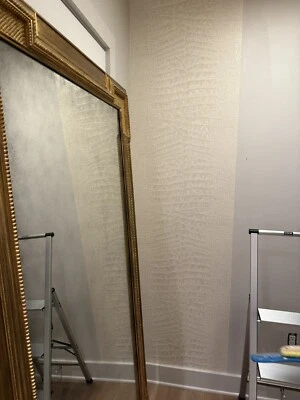 2 Rolls Of Osborne & Little Crocodilo Vinyl Wallpaper Beige Washable 11 Yards - Image 1 of 2