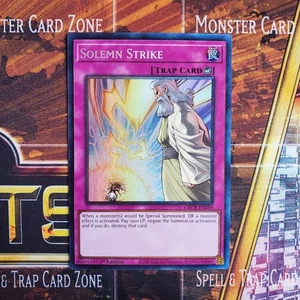 1x Solemn Strike - Collector's Rare - GRCR-EN059 - 1st Ed - NM - Imagen 1 de 2