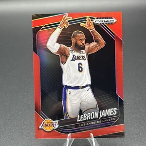 2024-25 Panini Prizm Black LeBron James #52 Red Prizm /299 - Los Angeles Lakers - Picture 1 of 6