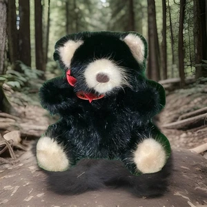 Vintage echter Nerz 6" Teddybär von "seltener Bär" markiert & nummeriert. 1982 - Bild 1 von 14