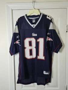 Vintage Reebok New England Patriots Randy Moss Jersey Men's Size XL Blue - Picture 1 of 6