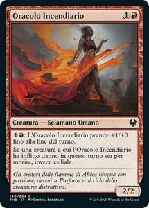 MTG Magic THB Theros Beyond Death - 1x ITA NM 140 C Oracolo Incendiario - Picture 1 of 1