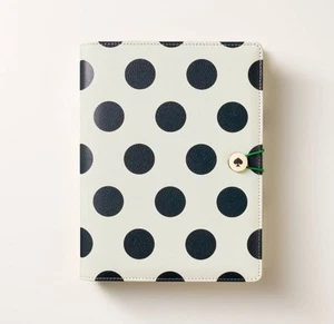 Kate Spade 💚 Target Lunares Fiesta Eventos Planificador Negro y Crema Nueva York - Imagen 1 de 4