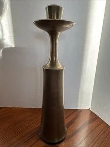 Mid Century 60s Danish Modern Dansk Denmark JHQ Solid Brass Candle Holder - Picture 1 of 15