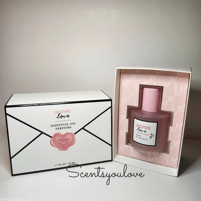 Spray perfume aceite esencial Bath & Body Works Inspire Love 1,7 oz rosa vainilla  Foto 1 de 3
