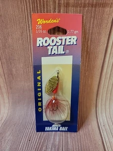 Yakima Bait Words esca spinner coda di gallo 1/16 oz rosso fluorescente 206 - Foto 1 di 2