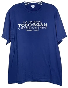 Camiseta azul para hombre talla XL del Campeonato Nacional de Tobogán de Estados Unidos Camden, ME 2025 - Imagen 1 de 5