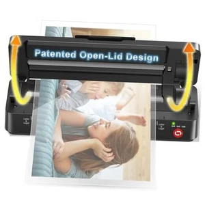 9-Inch Thermal Laminator Machine, World's First Open-Lid Design, Remove Jam in - Picture 1 of 8