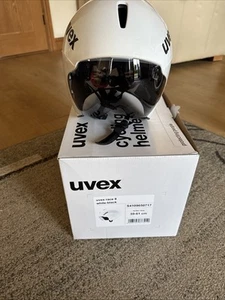 Uvex Race 8 White with Black Lettering. Size 59-61cm - Picture 1 of 4