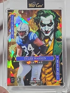 5 Card Draw Jokers Wild Tyler Warren Cracked Ice 1/1 Joker Indianapolis Colts - Picture 1 of 5