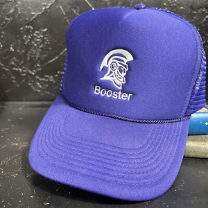 Vintage lila spartanischer Booster Druckknopflasche Mütze Trucker Netz - Bild 1 von 8