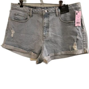 Plus Size Super High Rise Jean Shorts - Picture 1 of 5