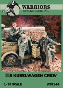 1/35 WWII German Kubelwagen Crew Resin Kits (3 Figures,no car) Warriors #35144 - Picture 1 of 2