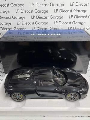 AUTOart Porsche 918 Spyder Black 1:12 Scale Diecast 12121 - Image 1 of 4