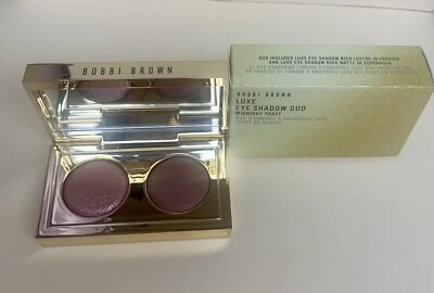 Bobbi Brown Luxe Eye Shadow Duo MIDNIGHT TOAST - Size 0.05 Oz. / 1.5 g Each New - Image 1 of 4