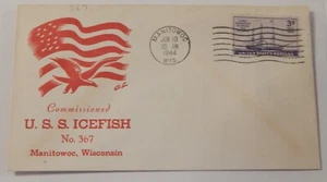 USS Icefish (SS 367) commissioned June 10 1944 Manitowoc Wisconsin - Picture 1 of 2