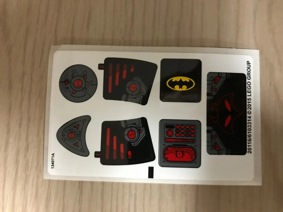 HOJA ADHESIVA LEGO PARA 76027 BATMAN MANTA NEGRA DEEP SEA STRIKE GENUINA NUEVA  Foto 1 de 1