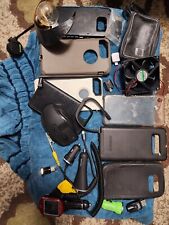 Lot of cell phone cases, Samsung, Apple, 12V chargers & more