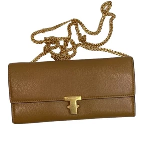 Borsa a tracolla Tory Burch Juliette materiale misto catena portafoglio colore marrone - Foto 1 di 8