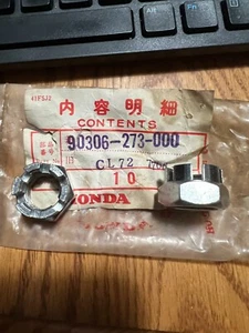 GENUINE Honda NOS 90306-273-000 Rear Wheel Axle Nut CB160 CL160 CL77 - Picture 1 of 1