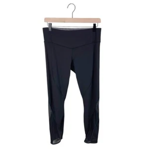 Lululemon All Meshed Up 7/8 Tight Größe 8 schwarz Mesh Belüftung sportlich Laufen - Bild 1 von 8