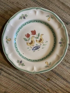 International Tableworks II 8 1/4” Plates Heartland Village  Chickens Set Of 8 - Picture 1 of 4
