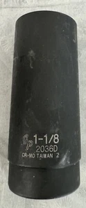 Neu grau pneumatisch 2036D 1/2"" Antrieb x 1-1/8"" tiefe Steckdose - Bild 1 von 2