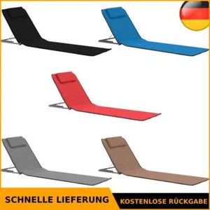 2x Strandmatte Klappbar Rückenlehne Matte Strand Liege mehrere Auswahl vidaXL - Bild 1 von 85
