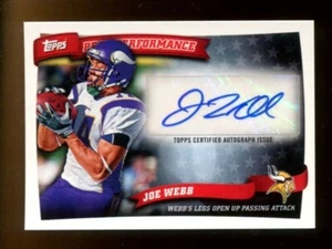 2010 Topps - Peak Performance Autographs #PPA-JW Joe Webb 🏈 - Bild 1 von 1
