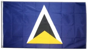St. Lucia Hissflagge lucianische Fahnen Flaggen 60x90cm - Picture 1 of 1