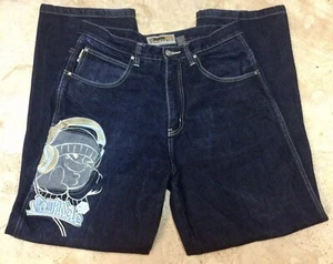 Southpole Men's Vintage Hip Hop Headphones Baggy Jeans 34x33 ~ Measures 33x31.5 - Picture 1 of 8