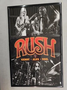 Rush Geddy, Alex & Neil Classic Promo Poster 11 X 17 Framed - Picture 1 of 2