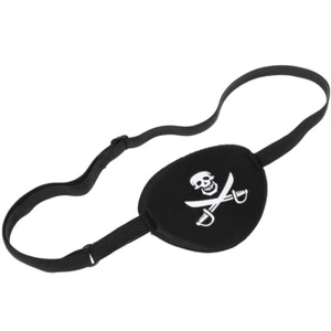 Erwachsene Piraten Augenklappe Totenkopf Kreuzknochen Augenklappe Augenmaske für Halloween - Bild 1 von 11