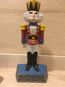 Kurt Adler 1988 Cast Iron Christmas Nutcracker/Toy Soldier 12.5" Doorstop *Rare* - Picture 1 of 6