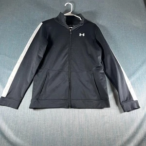 Giacca Under Armour Youth taglia YXL nera vestibilità ampia tasca canguro zip intera - Foto 1 di 10