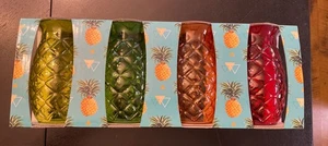 4er Set Outdoor Getränkegläser Ananas Design BPA Frei Retro Tiki Bar - Bild 1 von 3
