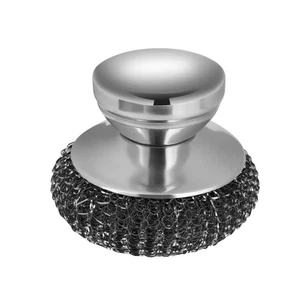 1Pack Wool Scrubber Set Stainless Scrubber With Stainless Handle For Cleaning - Picture 1 of 8